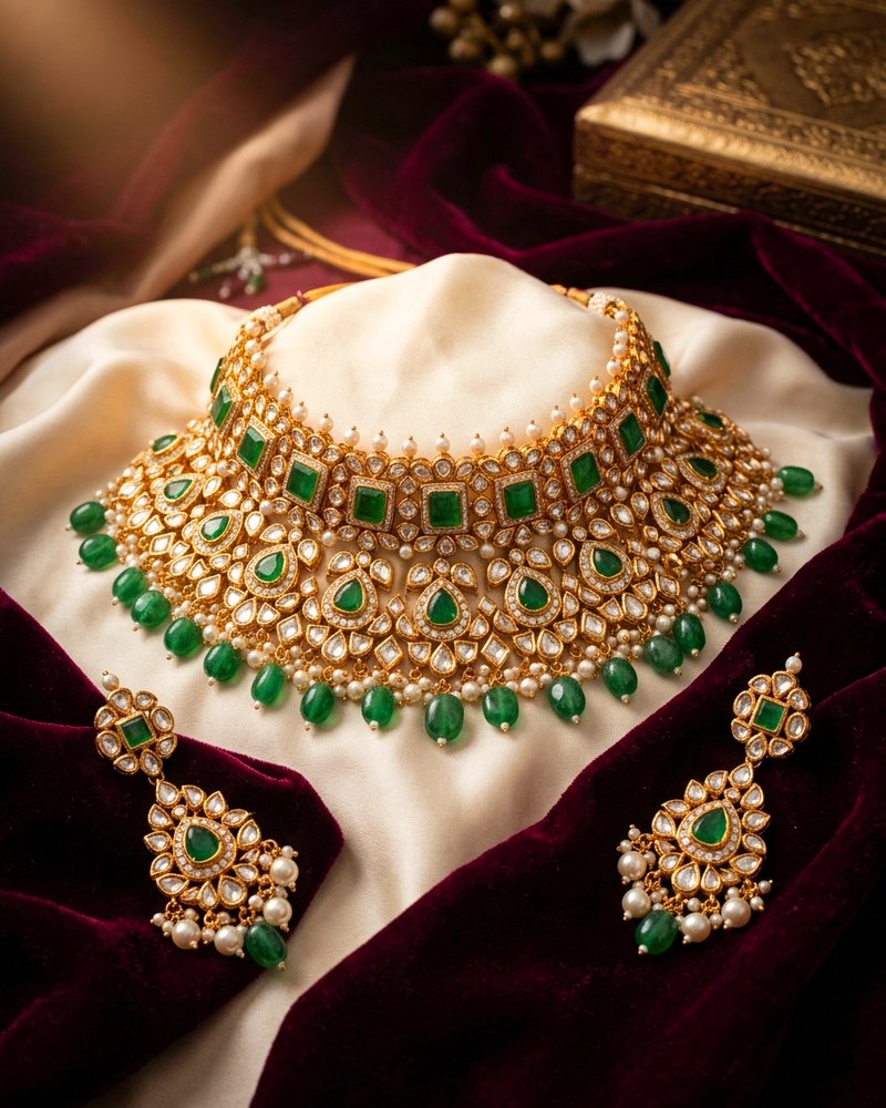 Swarna Heritage Ruby-Toned Festive Set