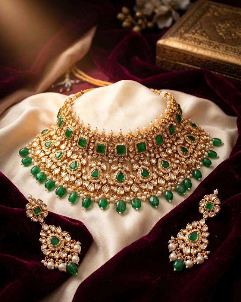 Swarna Heritage Ruby-Toned Festive Set thumb 2